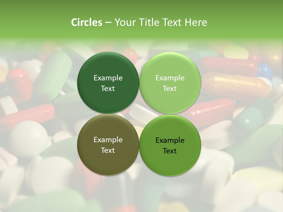 Close Up Colorful Medicine PowerPoint Template