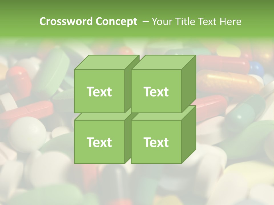 Close Up Colorful Medicine PowerPoint Template