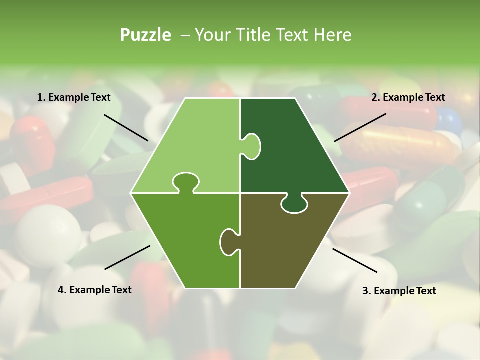 Close Up Colorful Medicine PowerPoint Template