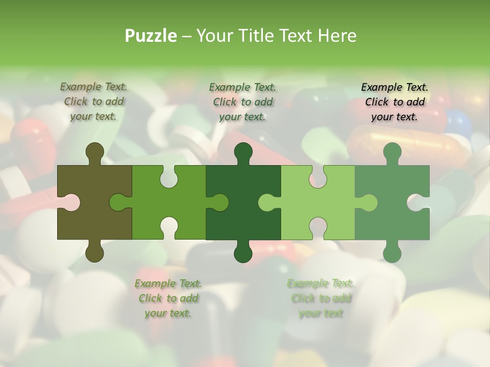 Close Up Colorful Medicine PowerPoint Template