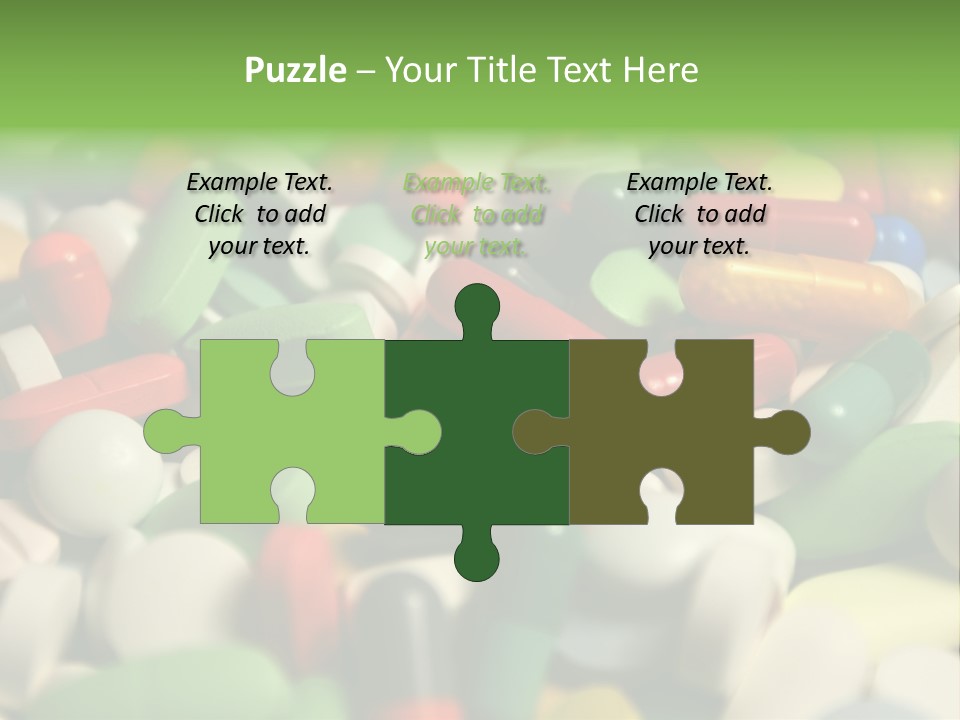 Close Up Colorful Medicine PowerPoint Template