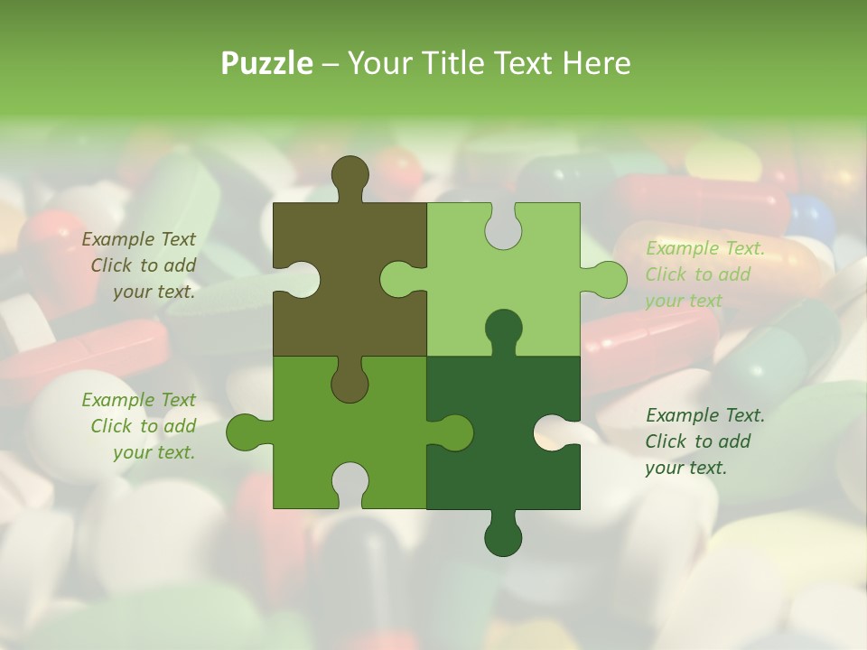 Close Up Colorful Medicine PowerPoint Template