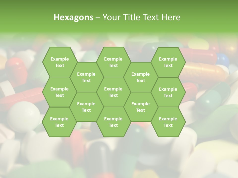 Close Up Colorful Medicine PowerPoint Template