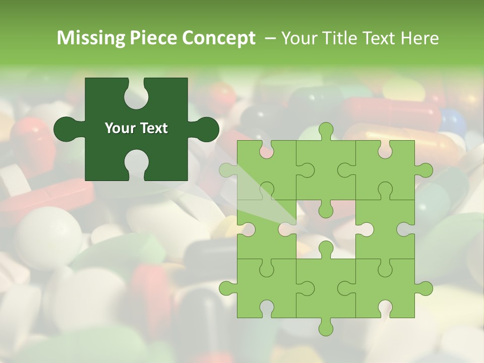 Close Up Colorful Medicine PowerPoint Template