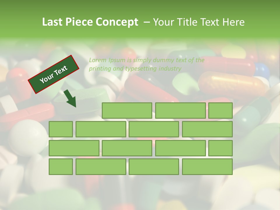 Close Up Colorful Medicine PowerPoint Template