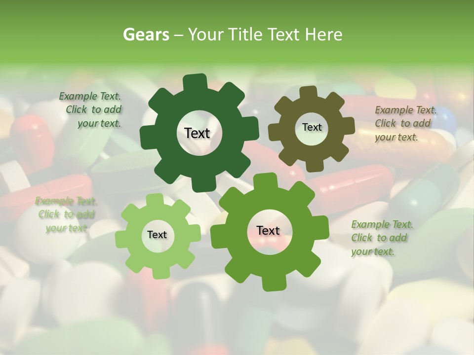 Close Up Colorful Medicine PowerPoint Template