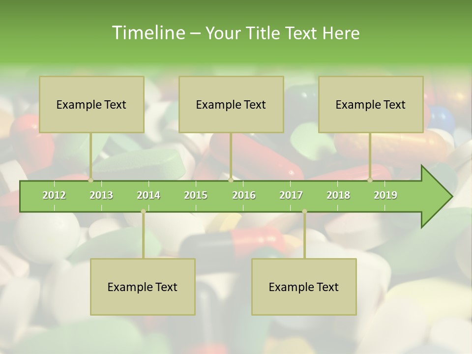 Close Up Colorful Medicine PowerPoint Template