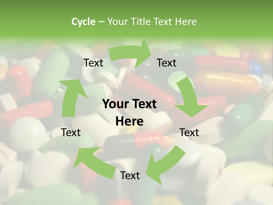 Close Up Colorful Medicine PowerPoint Template