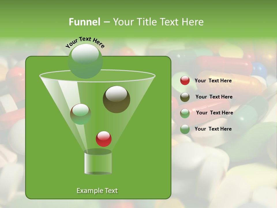 Close Up Colorful Medicine PowerPoint Template