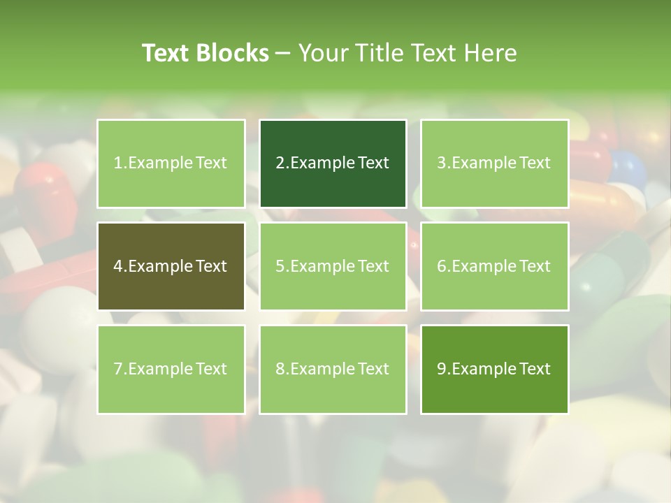 Close Up Colorful Medicine PowerPoint Template