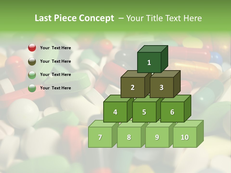 Close Up Colorful Medicine PowerPoint Template