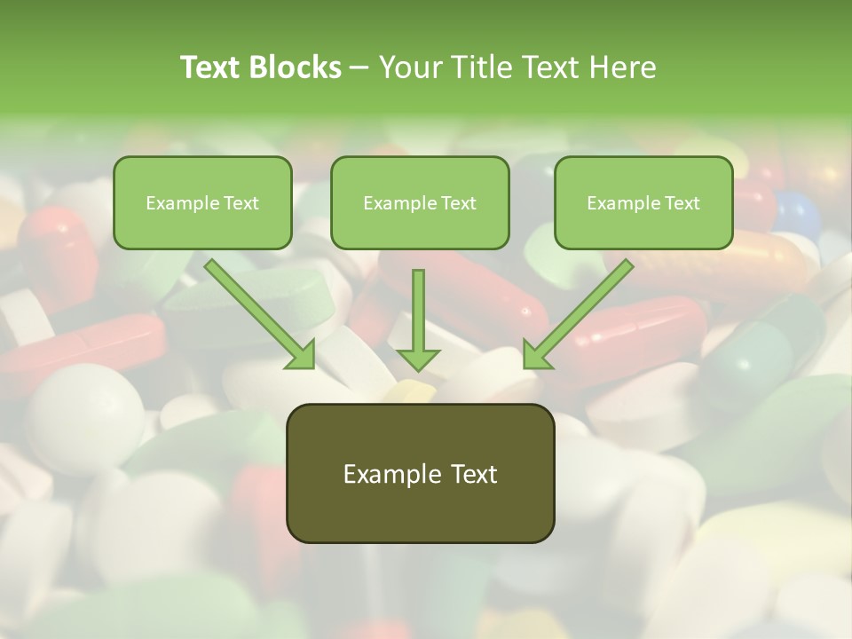 Close Up Colorful Medicine PowerPoint Template