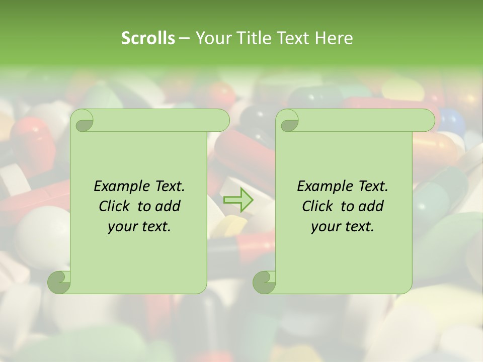 Close Up Colorful Medicine PowerPoint Template