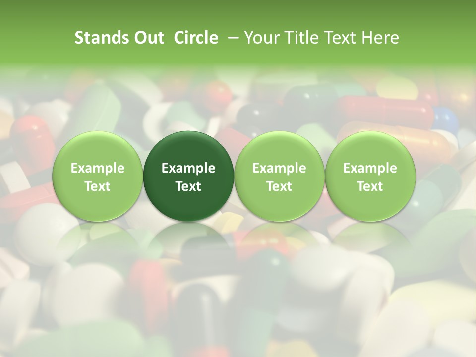 Close Up Colorful Medicine PowerPoint Template