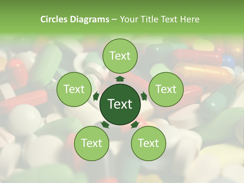 Close Up Colorful Medicine PowerPoint Template