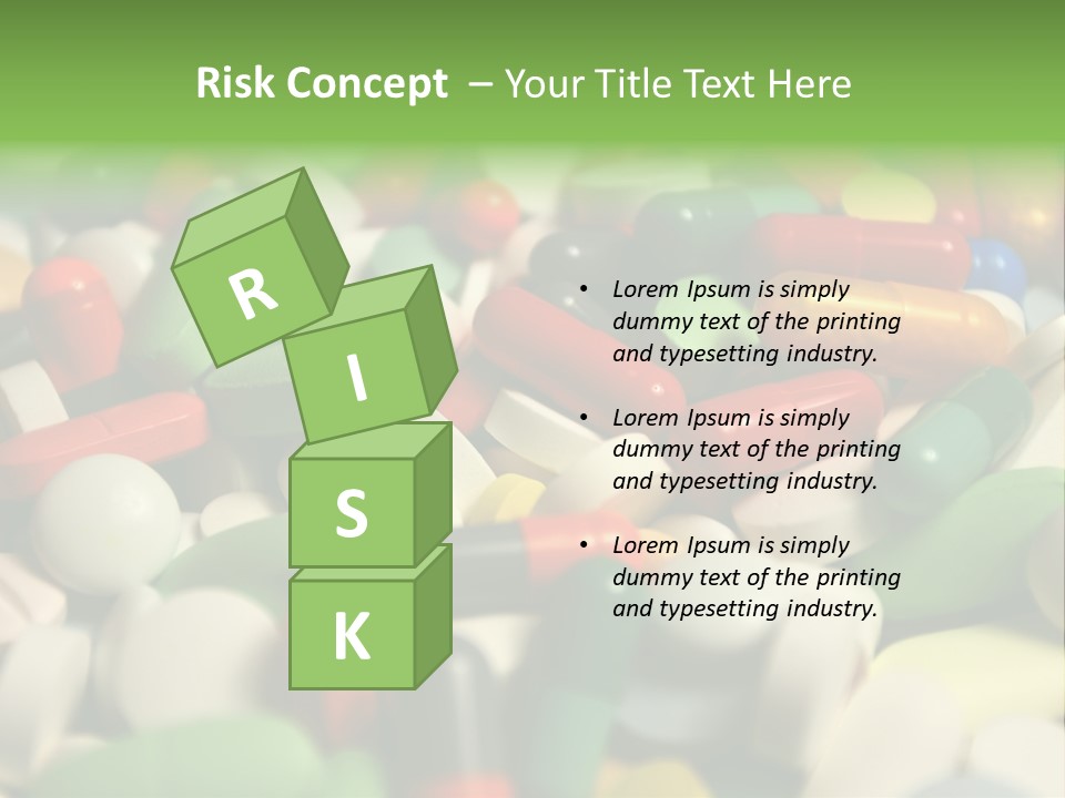 Close Up Colorful Medicine PowerPoint Template