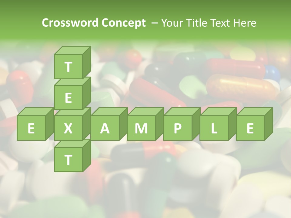 Close Up Colorful Medicine PowerPoint Template