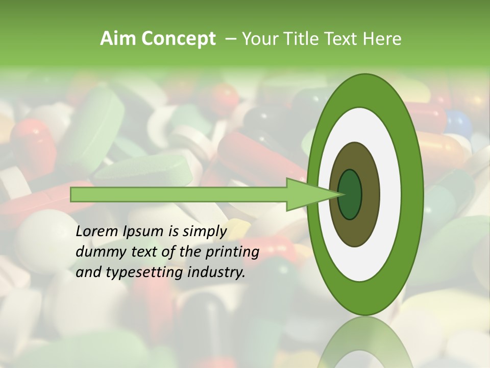 Close Up Colorful Medicine PowerPoint Template