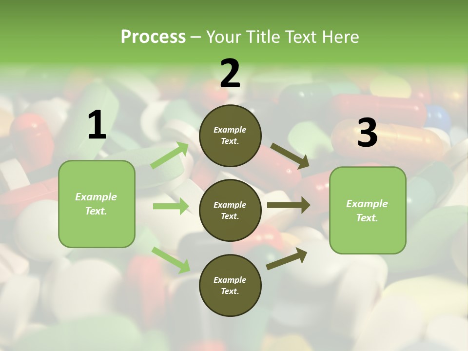Close Up Colorful Medicine PowerPoint Template