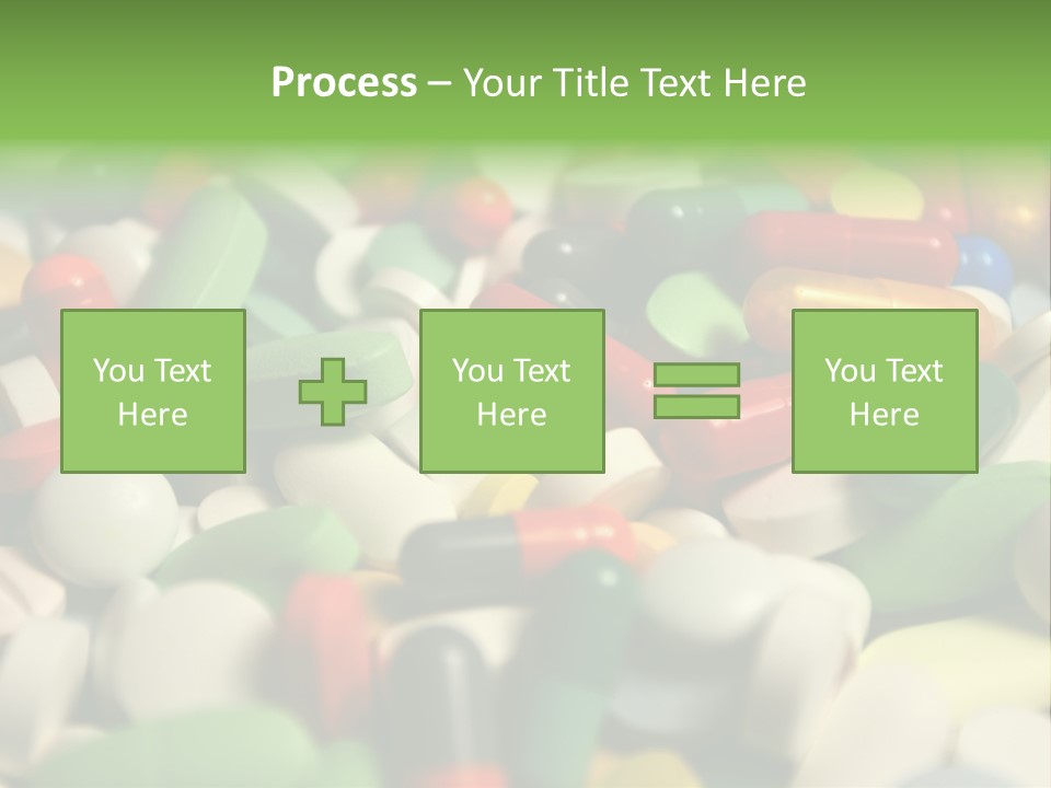 Close Up Colorful Medicine PowerPoint Template
