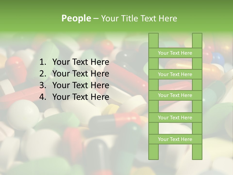 Close Up Colorful Medicine PowerPoint Template