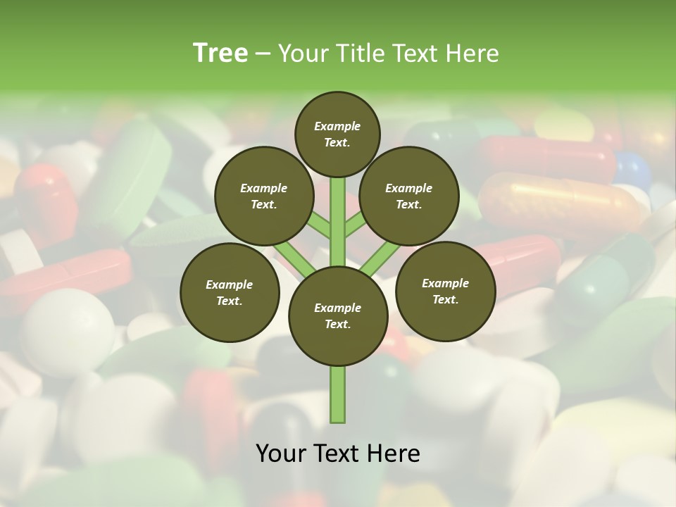 Close Up Colorful Medicine PowerPoint Template