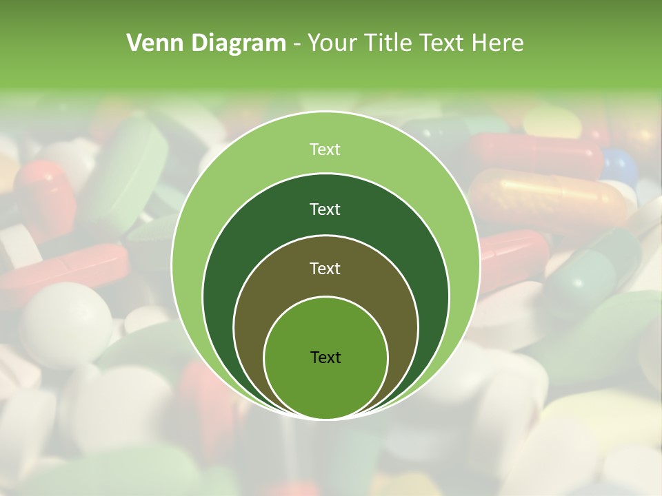Close Up Colorful Medicine PowerPoint Template