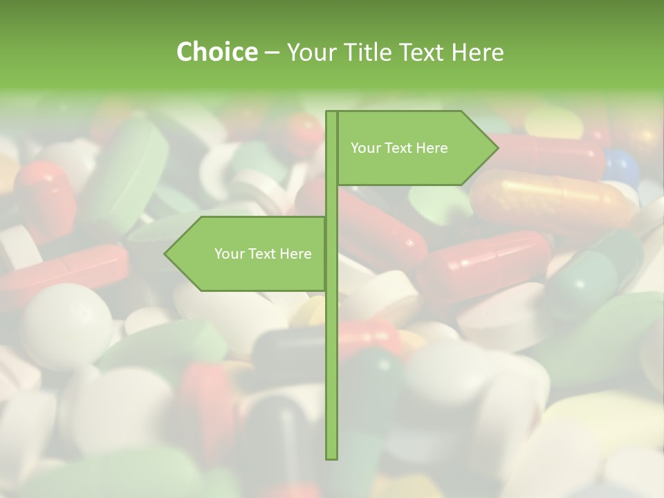 Close Up Colorful Medicine PowerPoint Template
