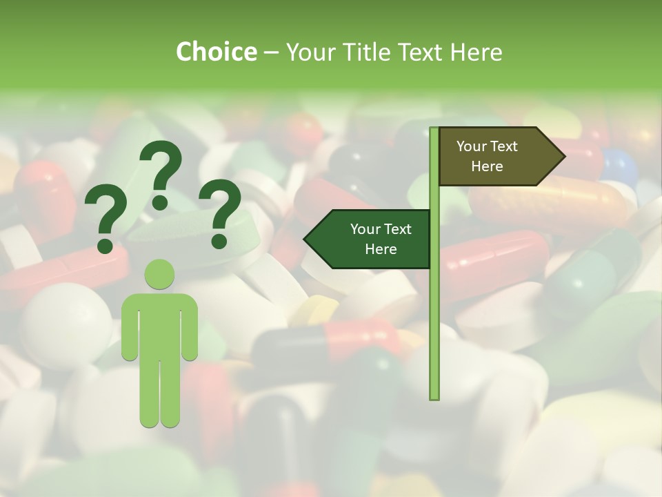 Close Up Colorful Medicine PowerPoint Template