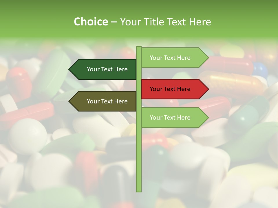 Close Up Colorful Medicine PowerPoint Template