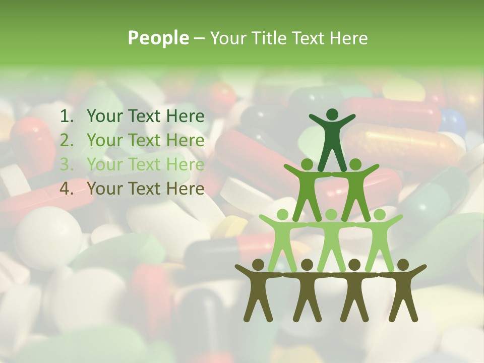 Close Up Colorful Medicine PowerPoint Template