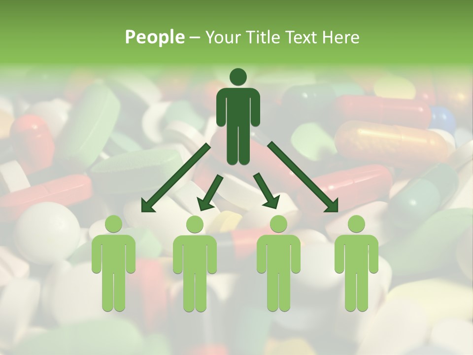 Close Up Colorful Medicine PowerPoint Template