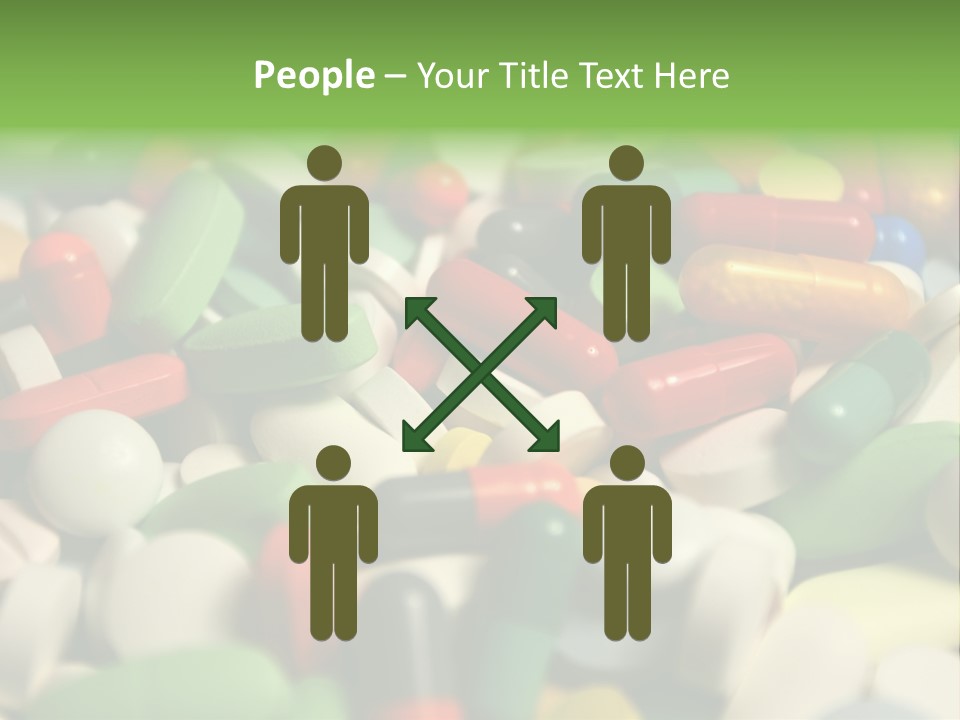 Close Up Colorful Medicine PowerPoint Template