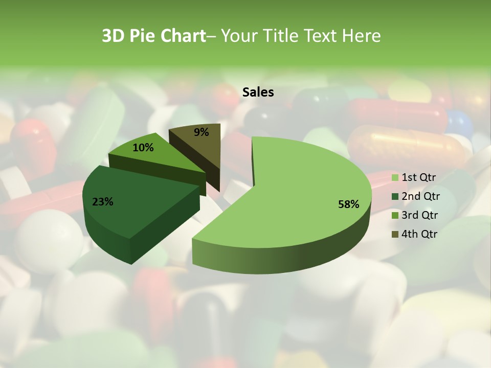 Close Up Colorful Medicine PowerPoint Template