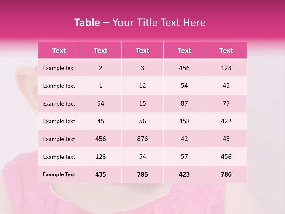 Adorable Cute Beauty PowerPoint Template