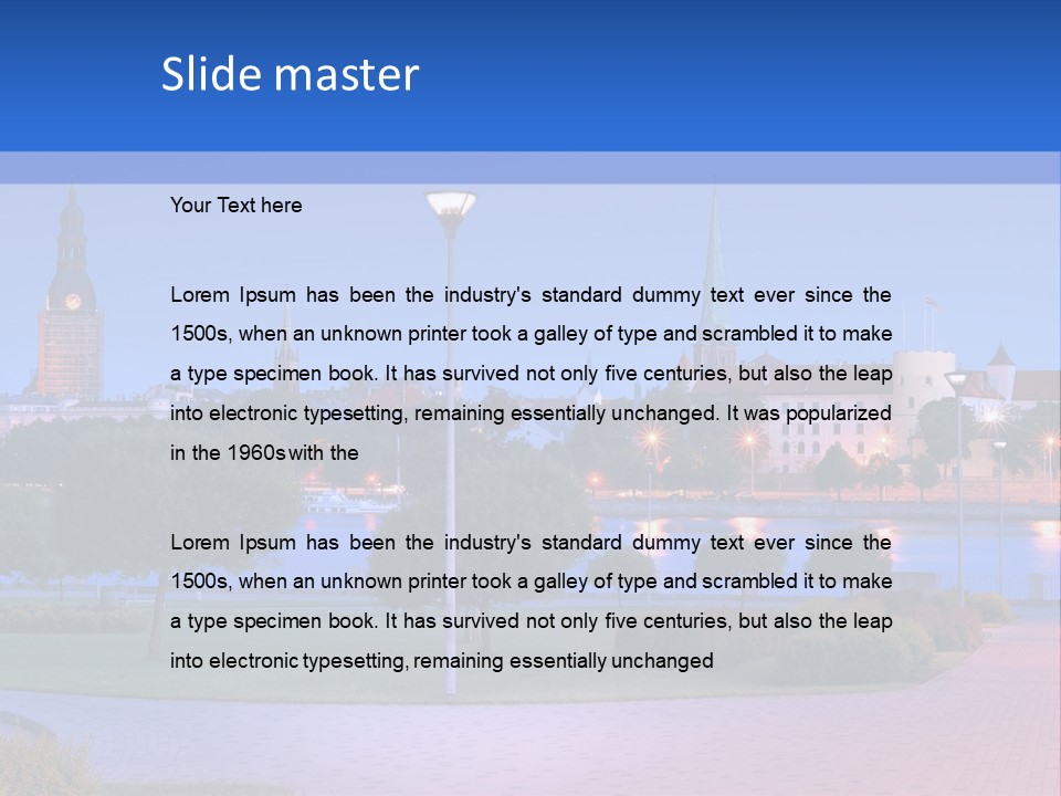 Citadel Castle Quay PowerPoint Template