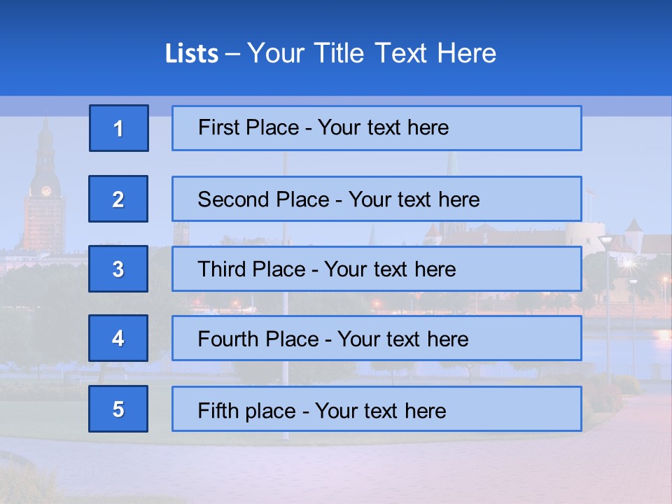 Citadel Castle Quay PowerPoint Template