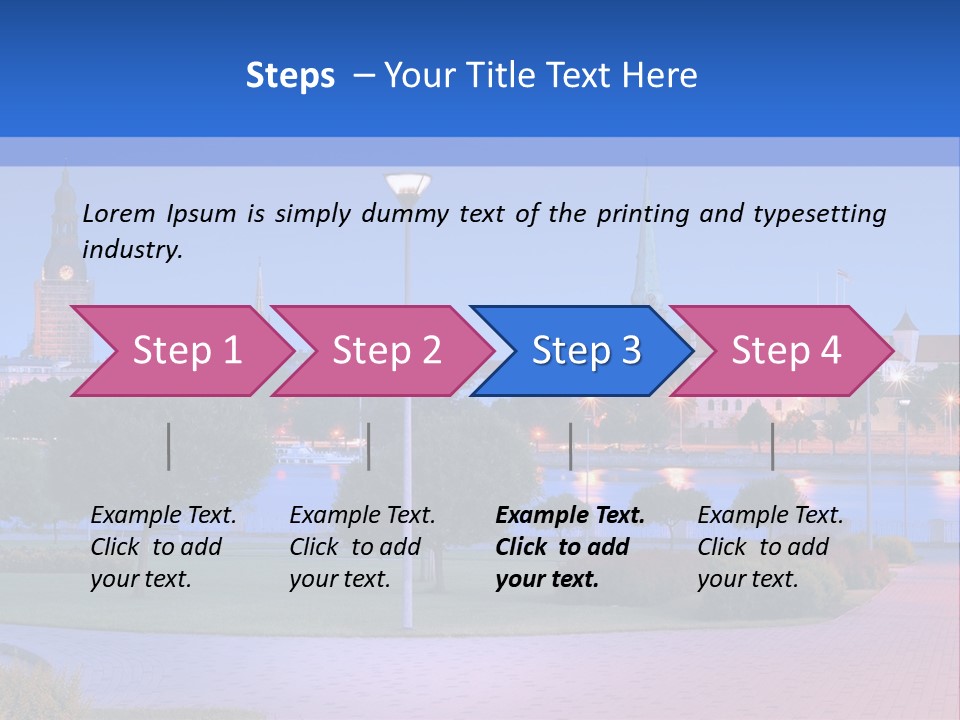 Citadel Castle Quay PowerPoint Template