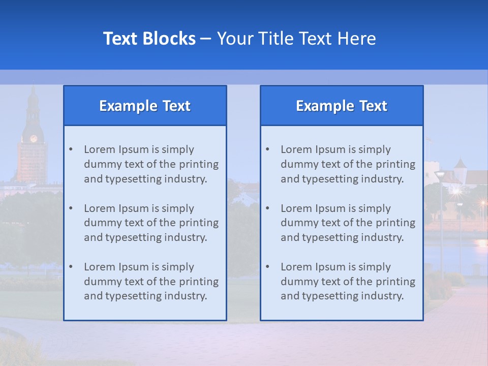 Citadel Castle Quay PowerPoint Template