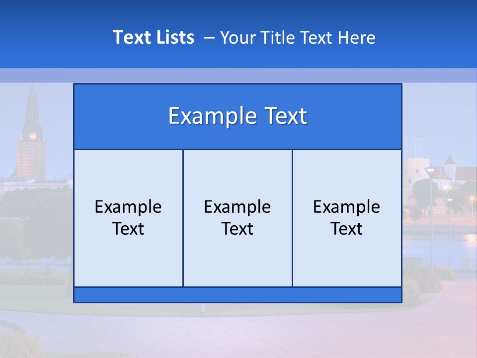 Citadel Castle Quay PowerPoint Template