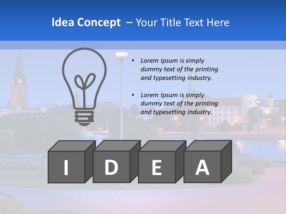 Citadel Castle Quay PowerPoint Template