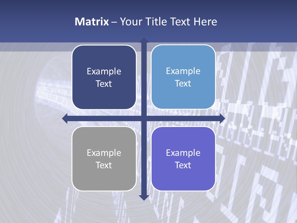 Glow Binary Pattern PowerPoint Template