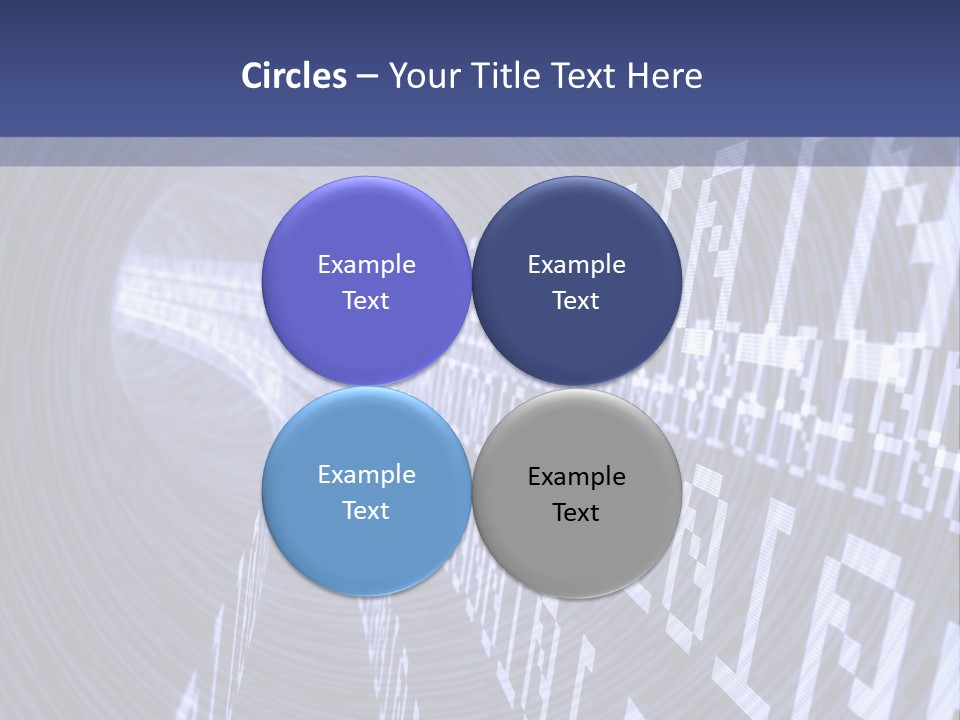 Glow Binary Pattern PowerPoint Template