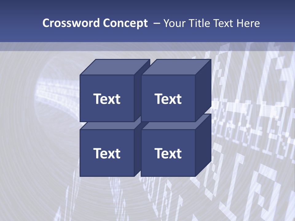 Glow Binary Pattern PowerPoint Template
