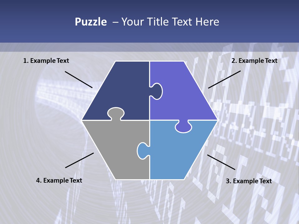 Glow Binary Pattern PowerPoint Template