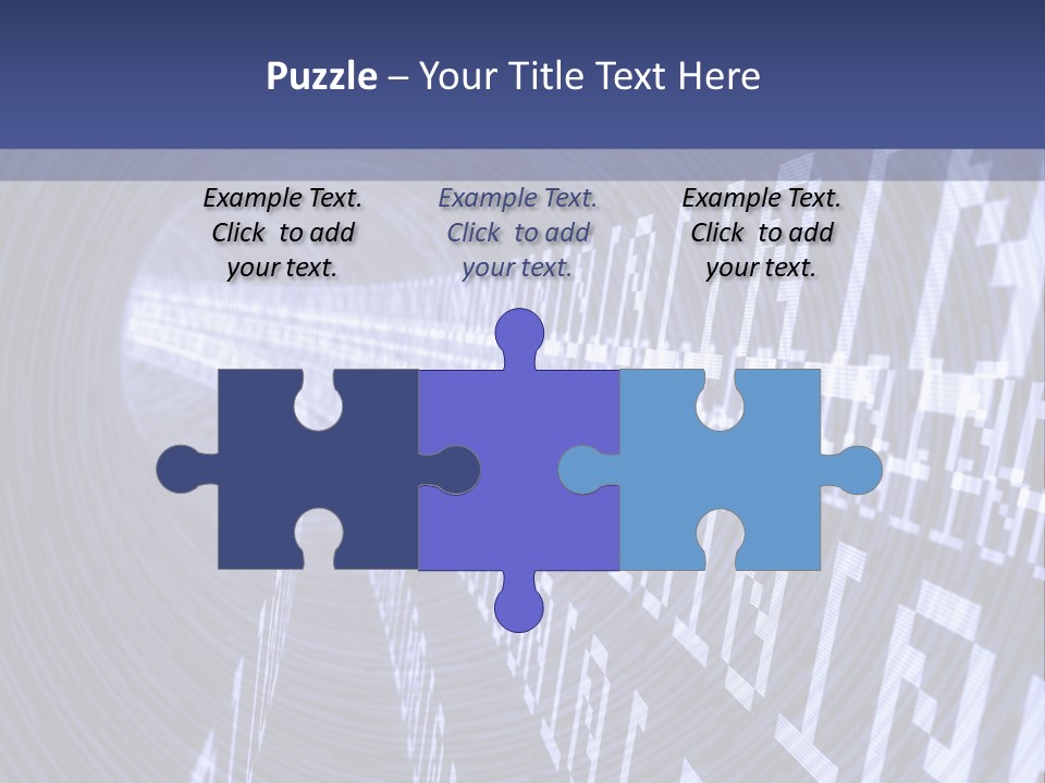 Glow Binary Pattern PowerPoint Template