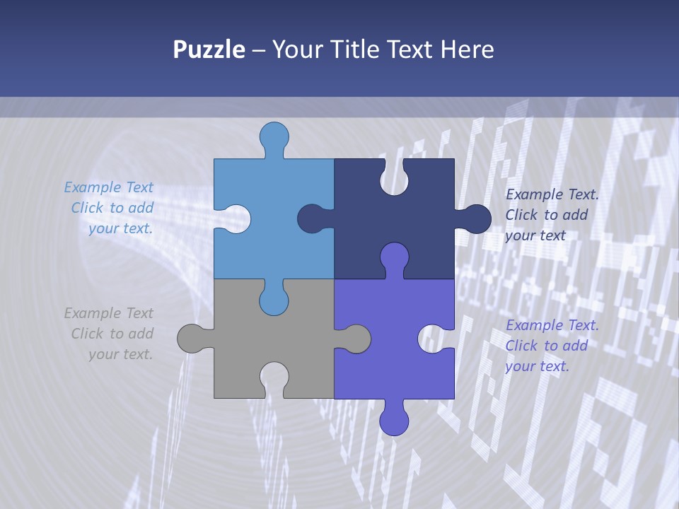 Glow Binary Pattern PowerPoint Template