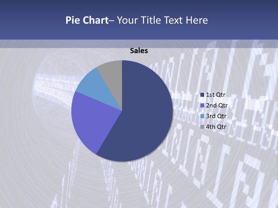 Glow Binary Pattern PowerPoint Template