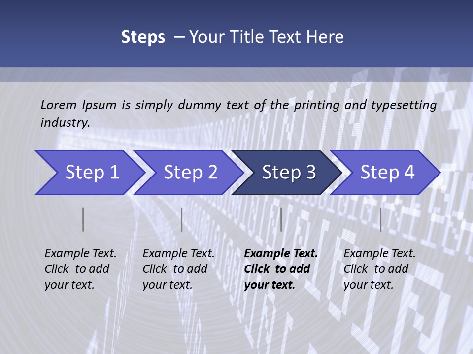 Glow Binary Pattern PowerPoint Template