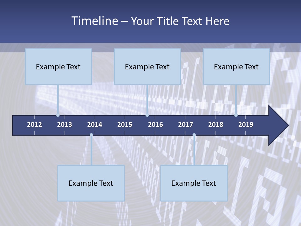 Glow Binary Pattern PowerPoint Template